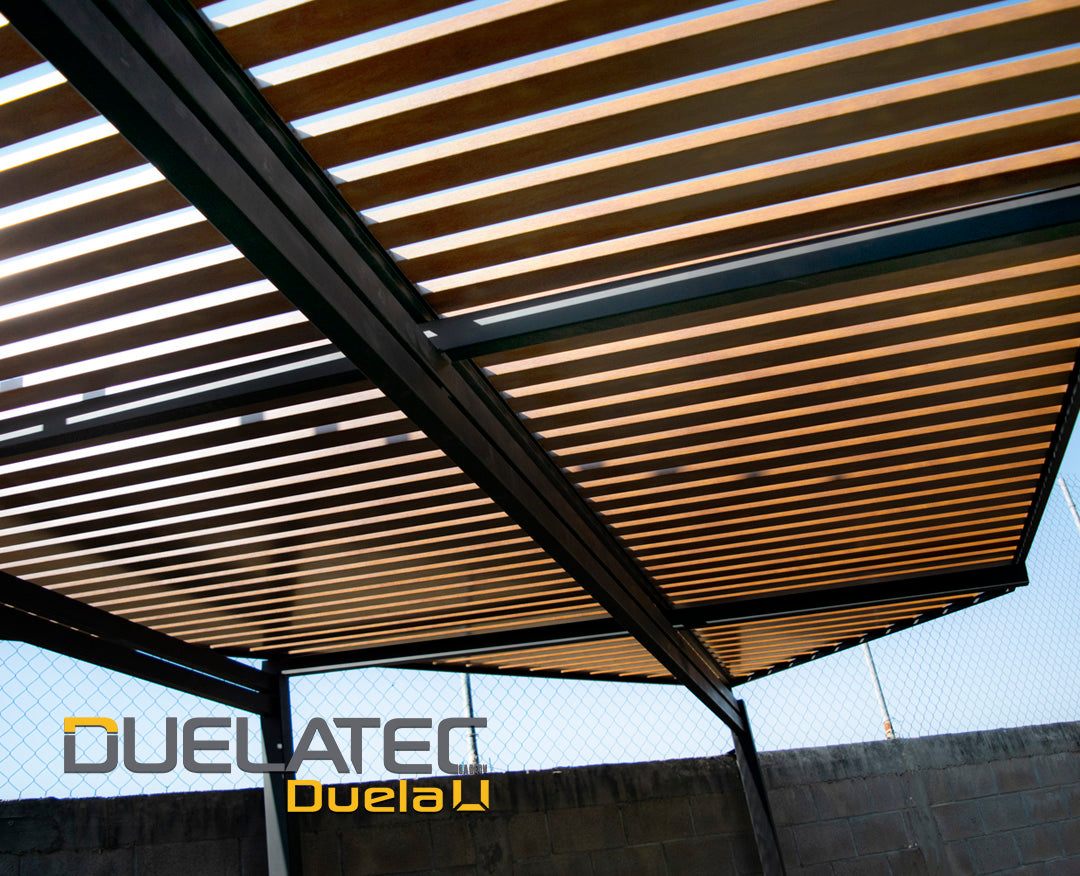 Fabulosa Pergola con Duela U Elegance