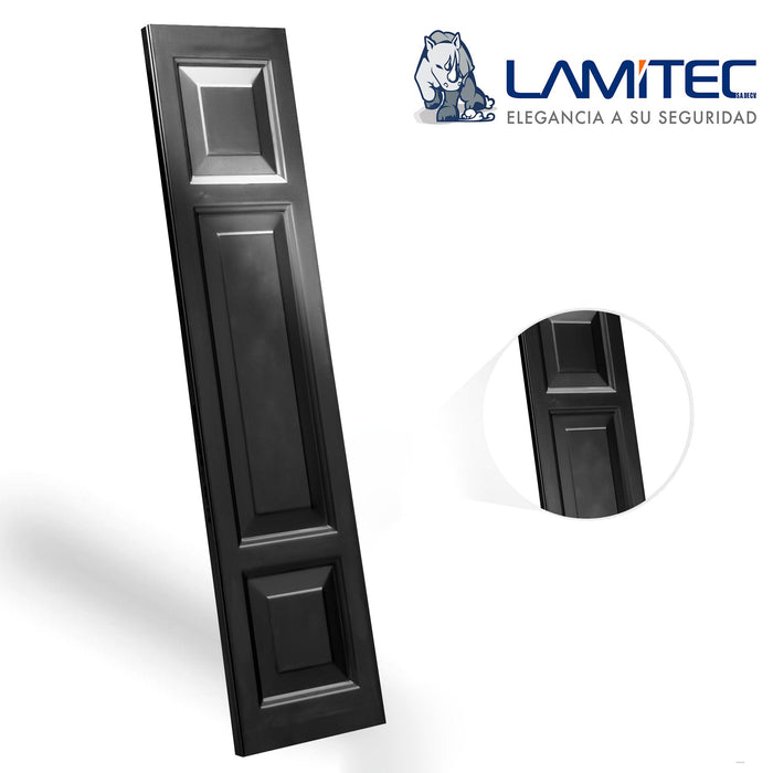 Lamitec Negra Cuadros y Rectángulos 4pzas