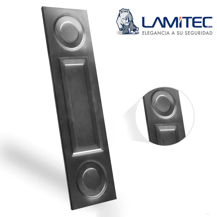 Lamitec Negra de Rectángulos y Circulos 6pzas