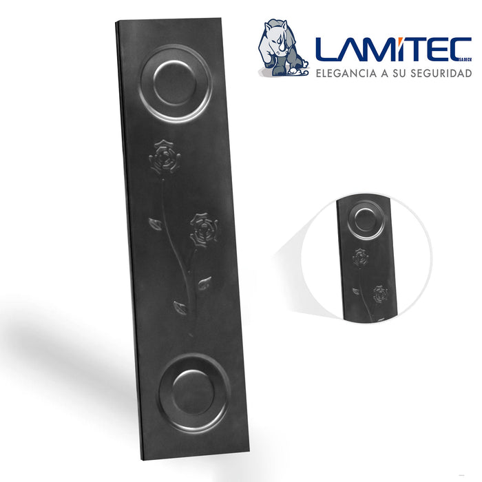 Lamitec Negra de Flores y Círculos 4pzas