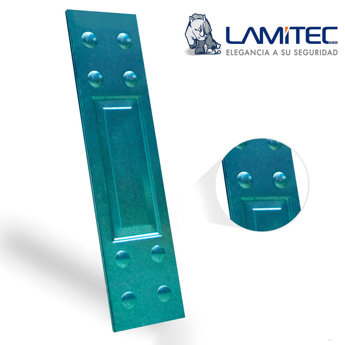 Lamitec Verde de Rectángulo y Chapetones 6pzas