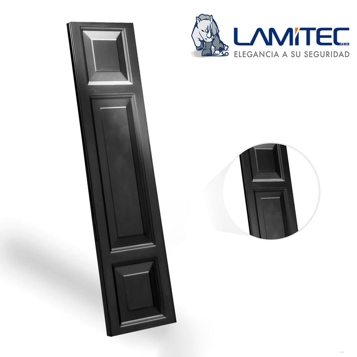 Lamitec Negra Cuadros y Rectángulos 4pzas
