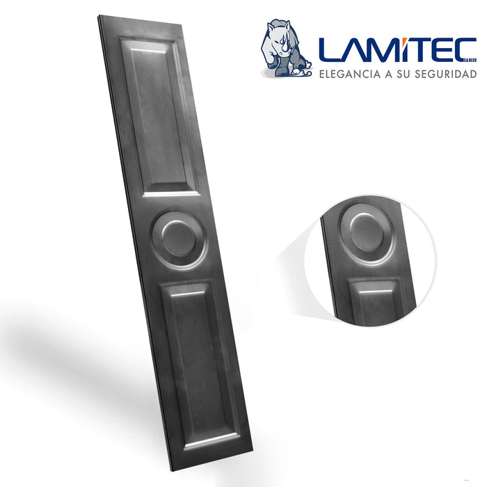 Lamitec Negra de Rectángulos y Circulos 6pzas