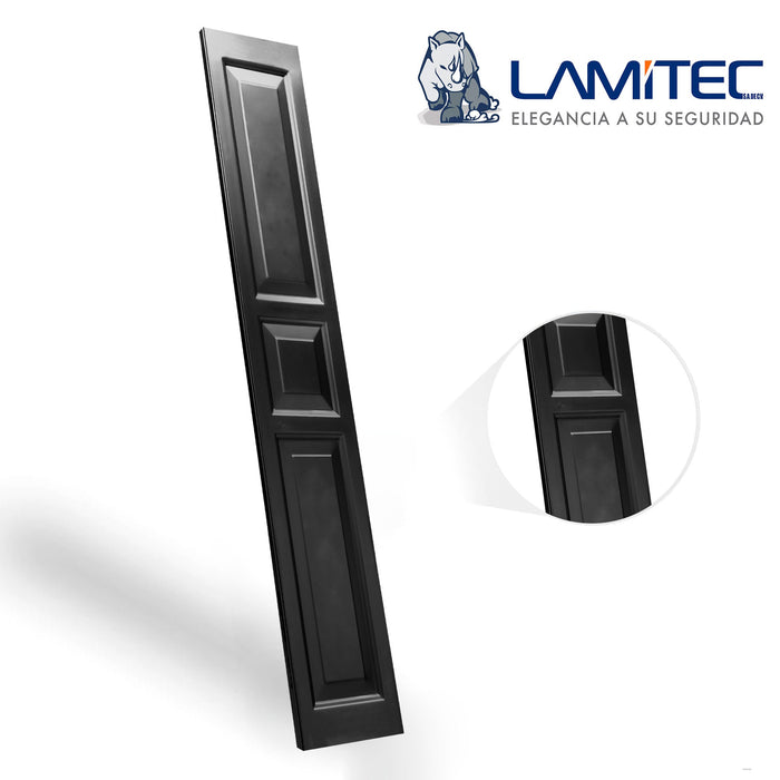 Lamitec Negra Cuadros y Rectángulos 4pzas