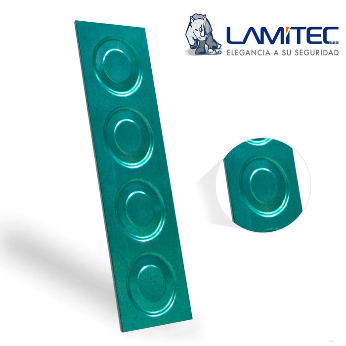 Lamitec Verde de Círculos 4pzas