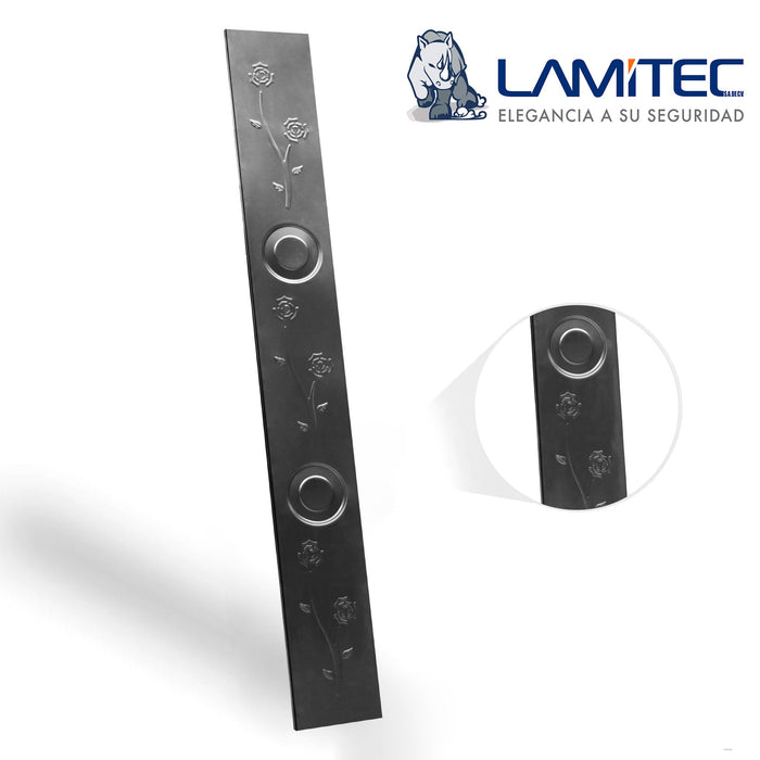 Lamitec Negra de Flores y Círculos 4pzas