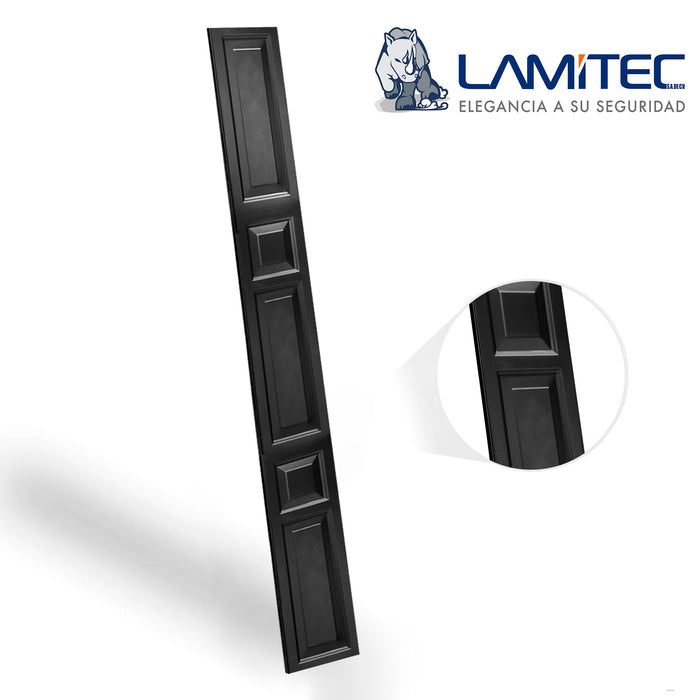 Lamitec Negra Cuadros y Rectángulos 6pzas