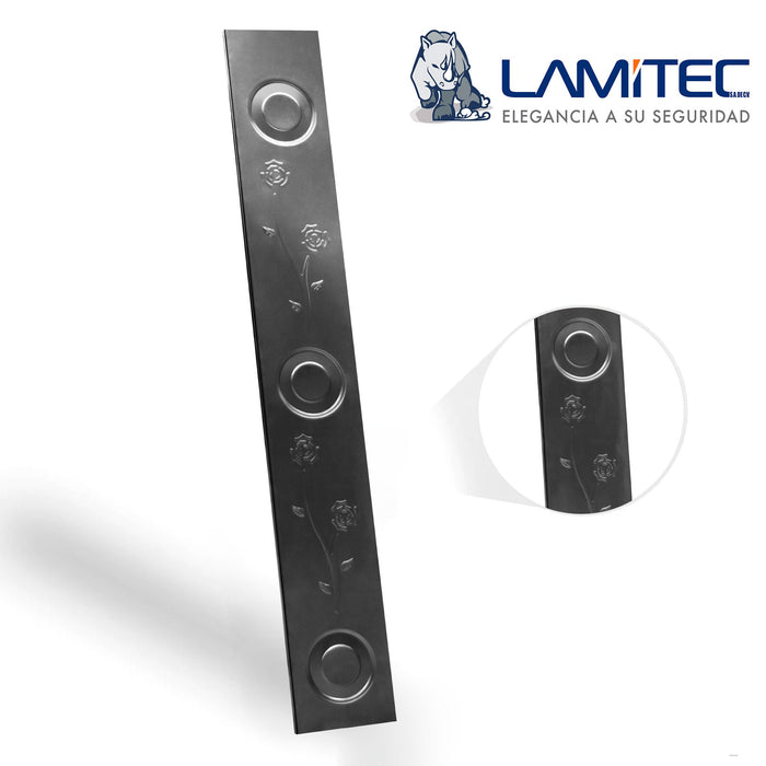 Lamitec Negra de Flores y Círculos 6pzas