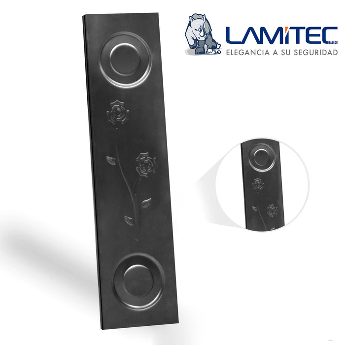 Lamitec Negra de Flores y Círculos 3 pzas