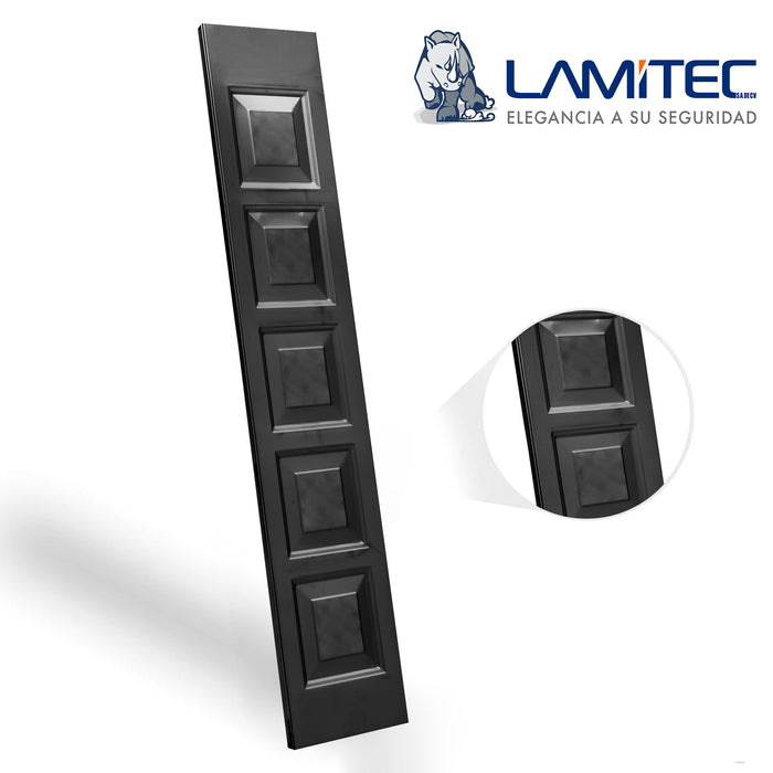 Lamitec Negra Cuadrados 3 pzas