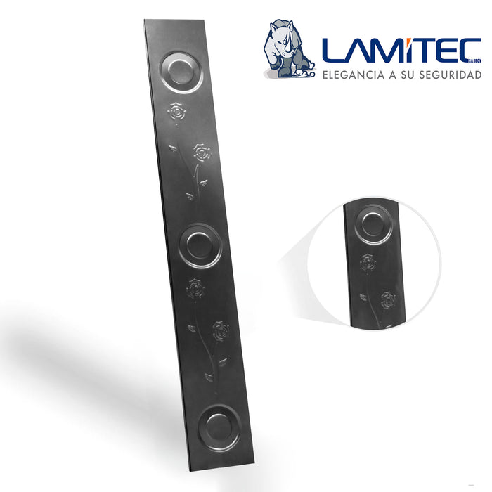 Lamitec Negra de Flores y Círculos 3 pzas