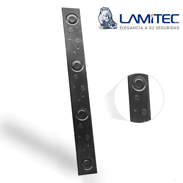 Lamitec Negra de Flores y Círculos 3 pzas