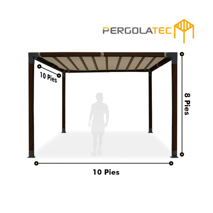Kit Pergola viga Textura Nogal