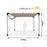 Kit Pergola viga Textura Roble Blanco